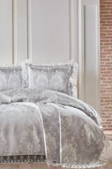 Begonya Dantelli Çift Kişilik Yatak Örtüsü 240x260cm