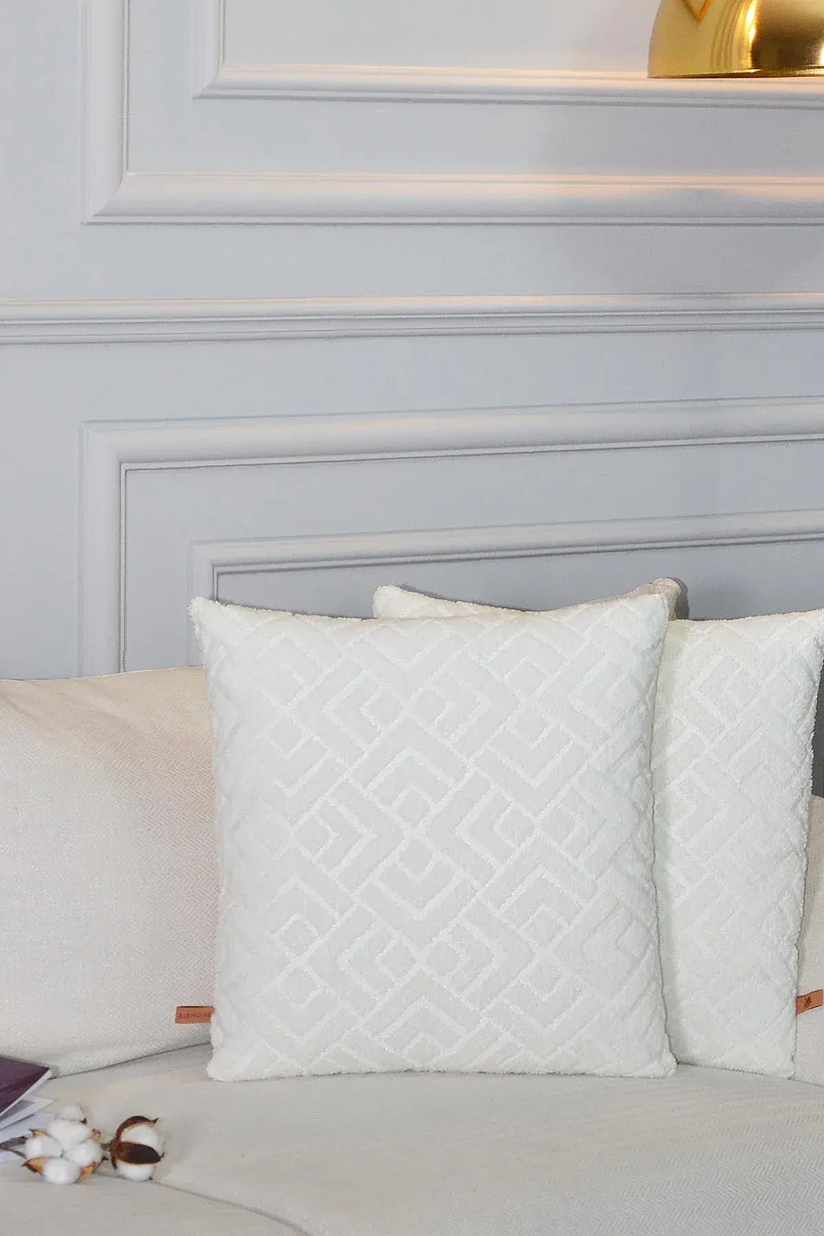 Evita Jakar Özel Tasarım 2'li Dekoratif Kırlent Kılıfı 43x43 Cm