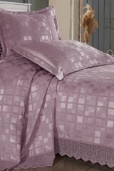 Nicole Çift Kişilik Yatak Örtüsü 240x260cm (Pudra)