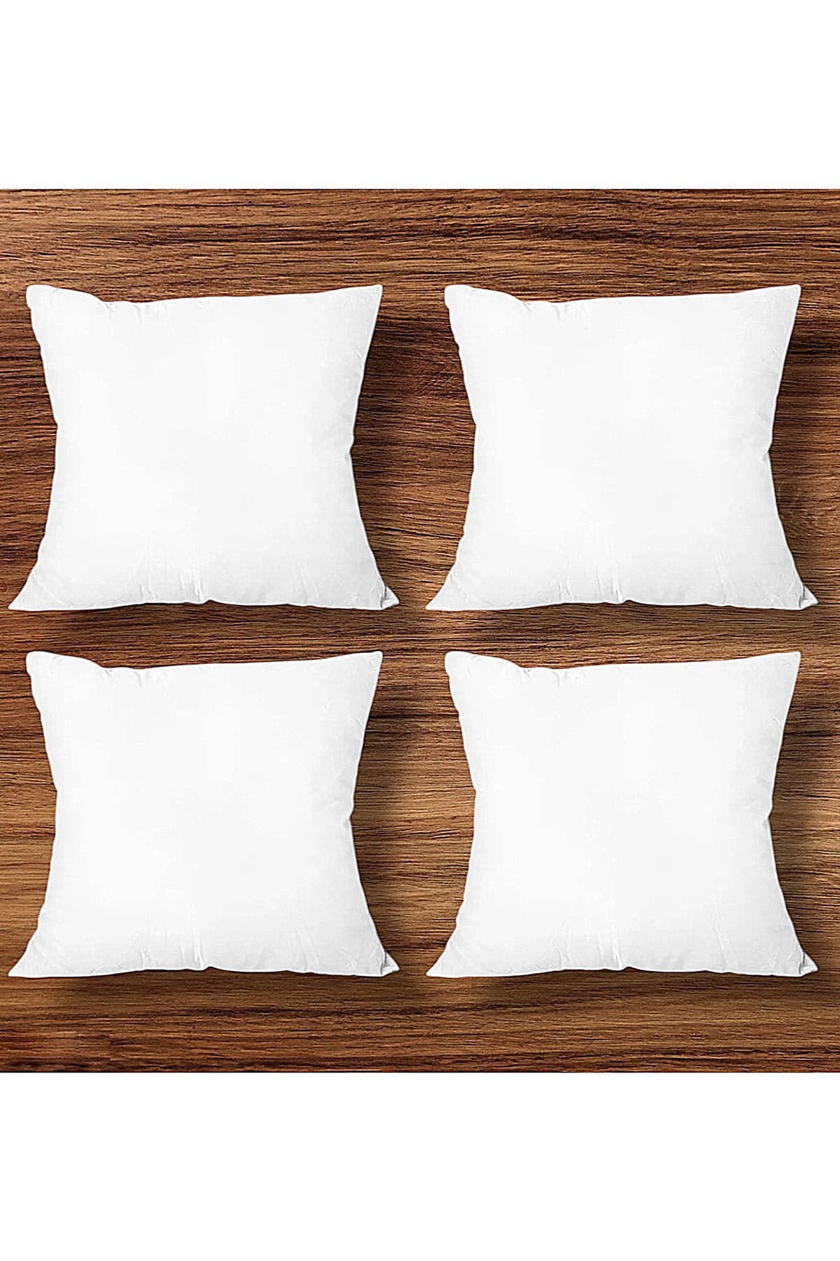 4'lü Kırlent İçi Boncuk dolgulu Ultra Yumuşak 45x45 cm Kare Yüksek Kalite