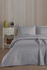 Sarah Jakarlı Şönil Çift Kişilik Yatak Örtüsü 240x250cm