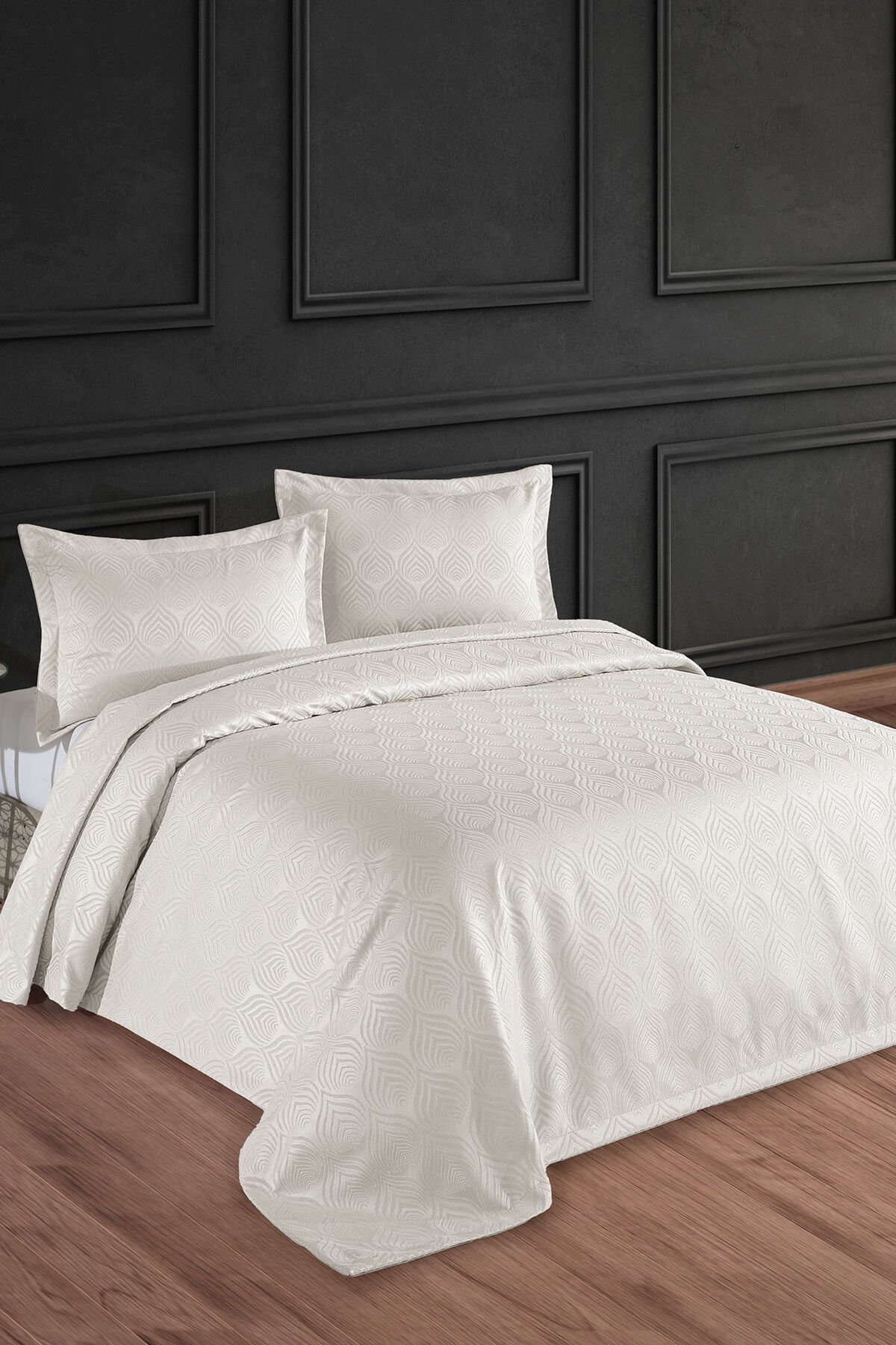 Clasy Jakarlı Şönil Çift Kişilik Yatak Örtüsü 240x250cm