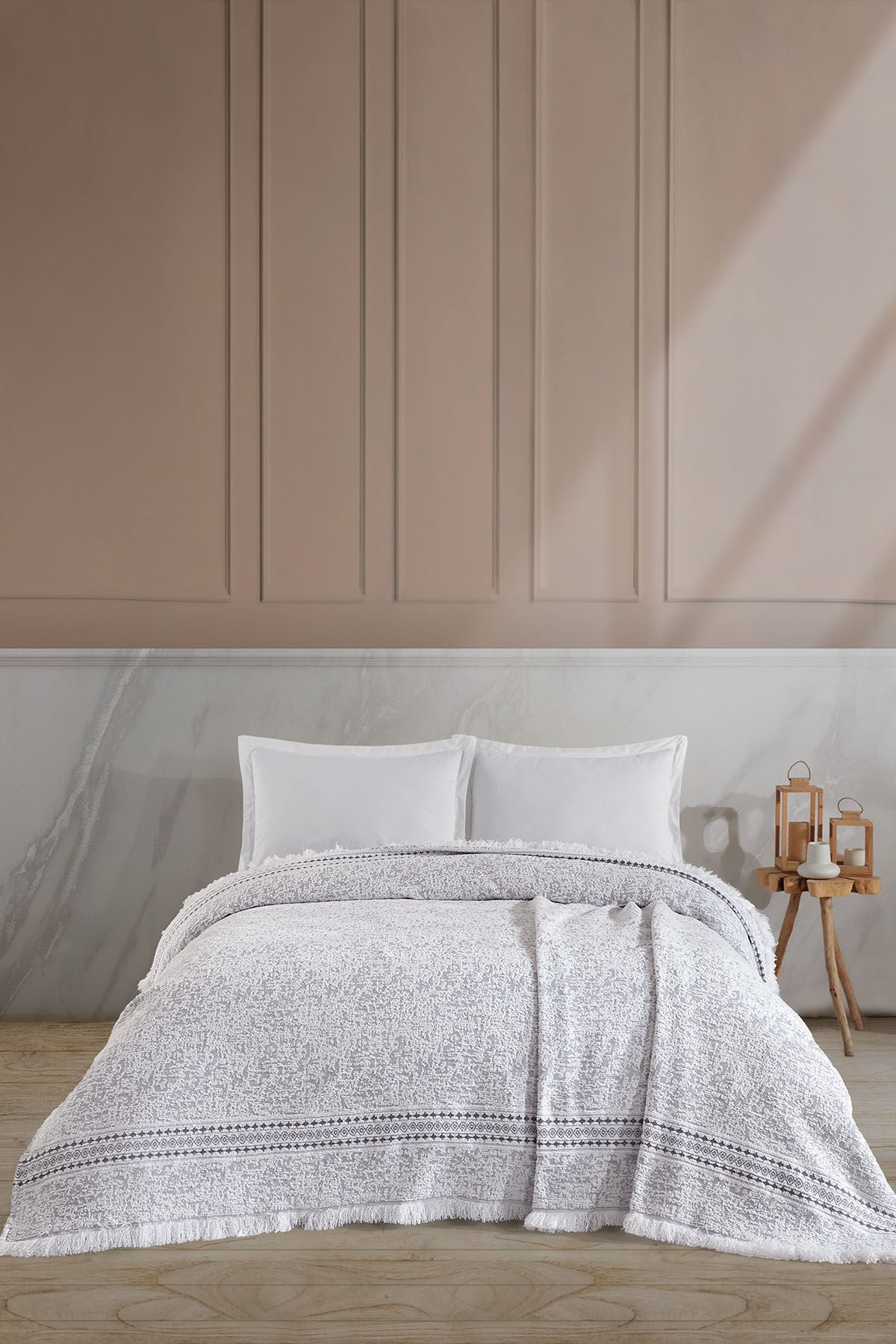 Comfort Battaniye Çift Kişilik 220x240 cm Gri