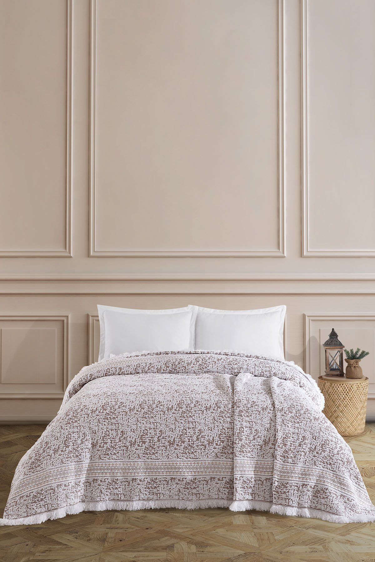 Comfort Battaniye Çift Kişilik 220x240 cm Kahverengi