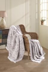 Comfort Battaniye Çift Kişilik 220x240 cm Kahverengi