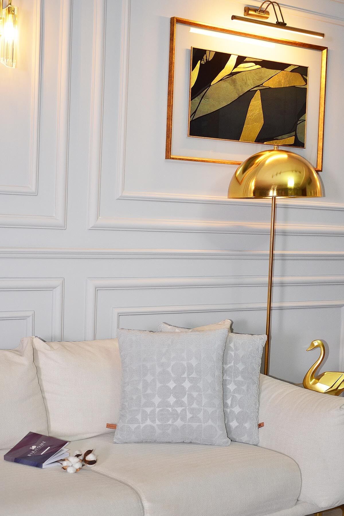 Nova Jakar Özel Tasarım 2'li Dekoratif Kırlent Kılıfı 43x43 Cm Gri