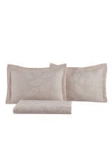 Vita Çift Kişilik Yatak Örtüsü Seti 230x240 cm Bej