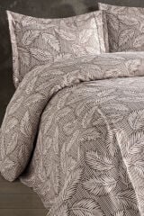 Vita Çift Kişilik Yatak Örtüsü Seti 230x240 cm Kahverengi̇
